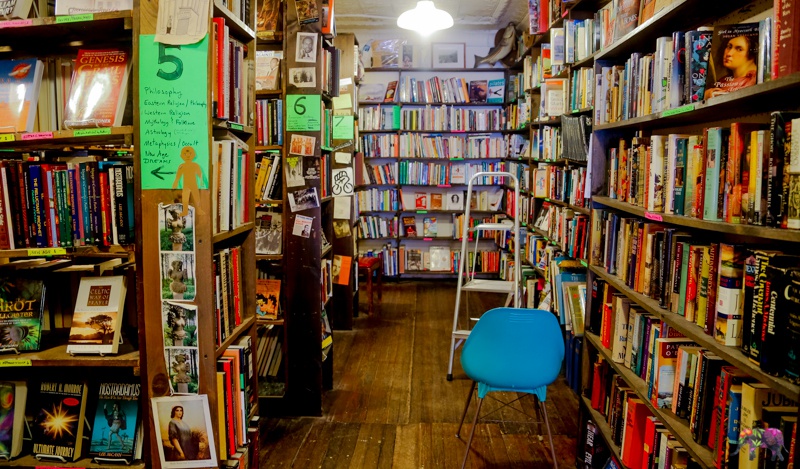 Libros en una librería