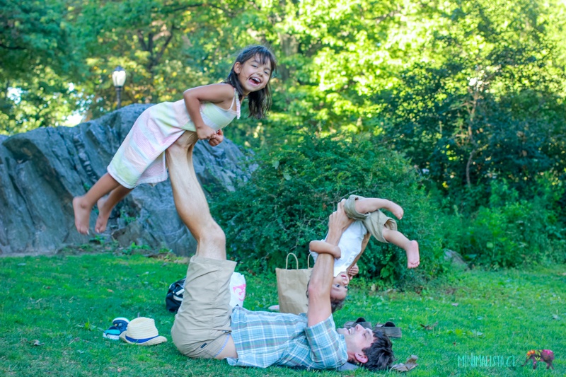 Jugando en central park