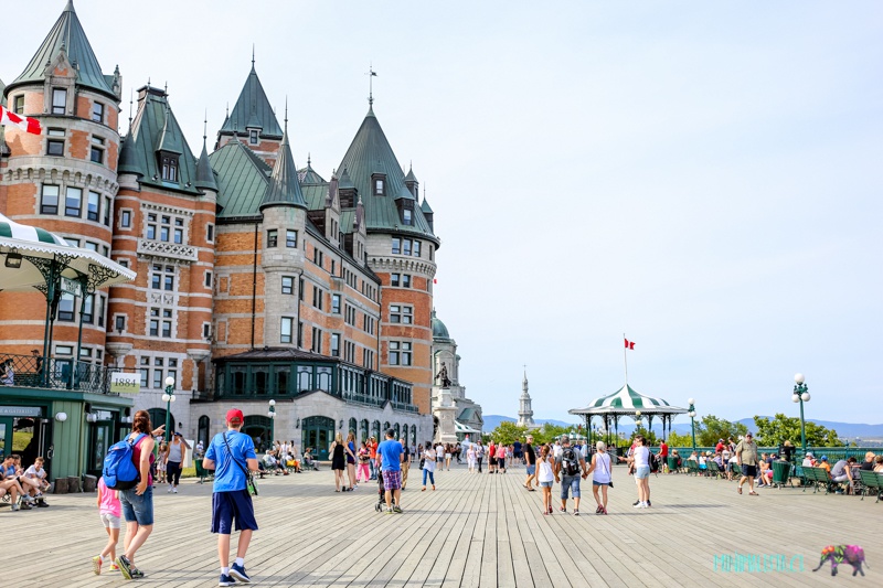 Dufferin Terrace en la cuidad de Quebec